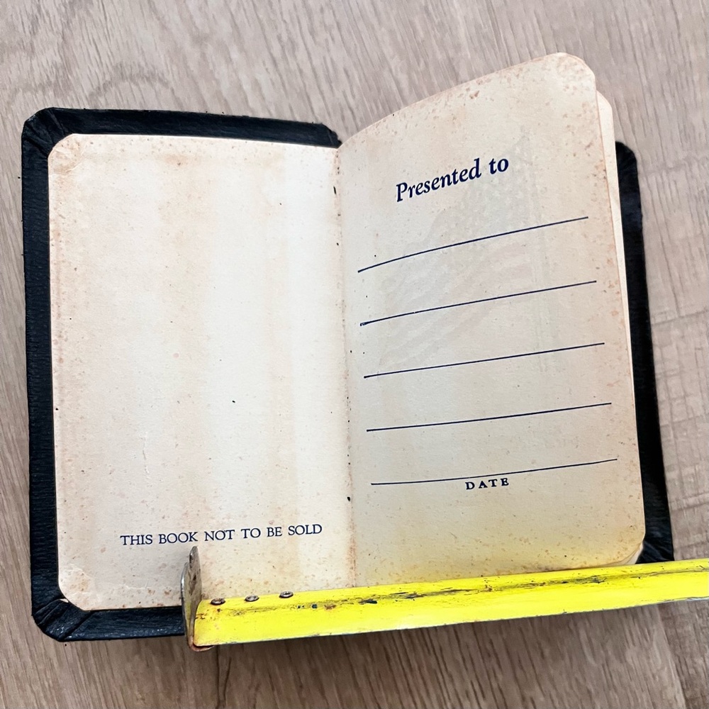 1957 NEW TESTAMENT & PSALMS PROVERBS Pocket Bible by National Gideon's KJV - Picture 3 of 7